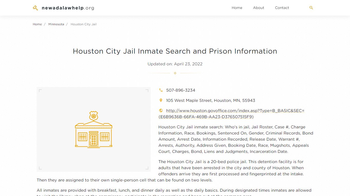 Houston City Jail Inmate Search, Visitation, Phone no. & Mailing ...