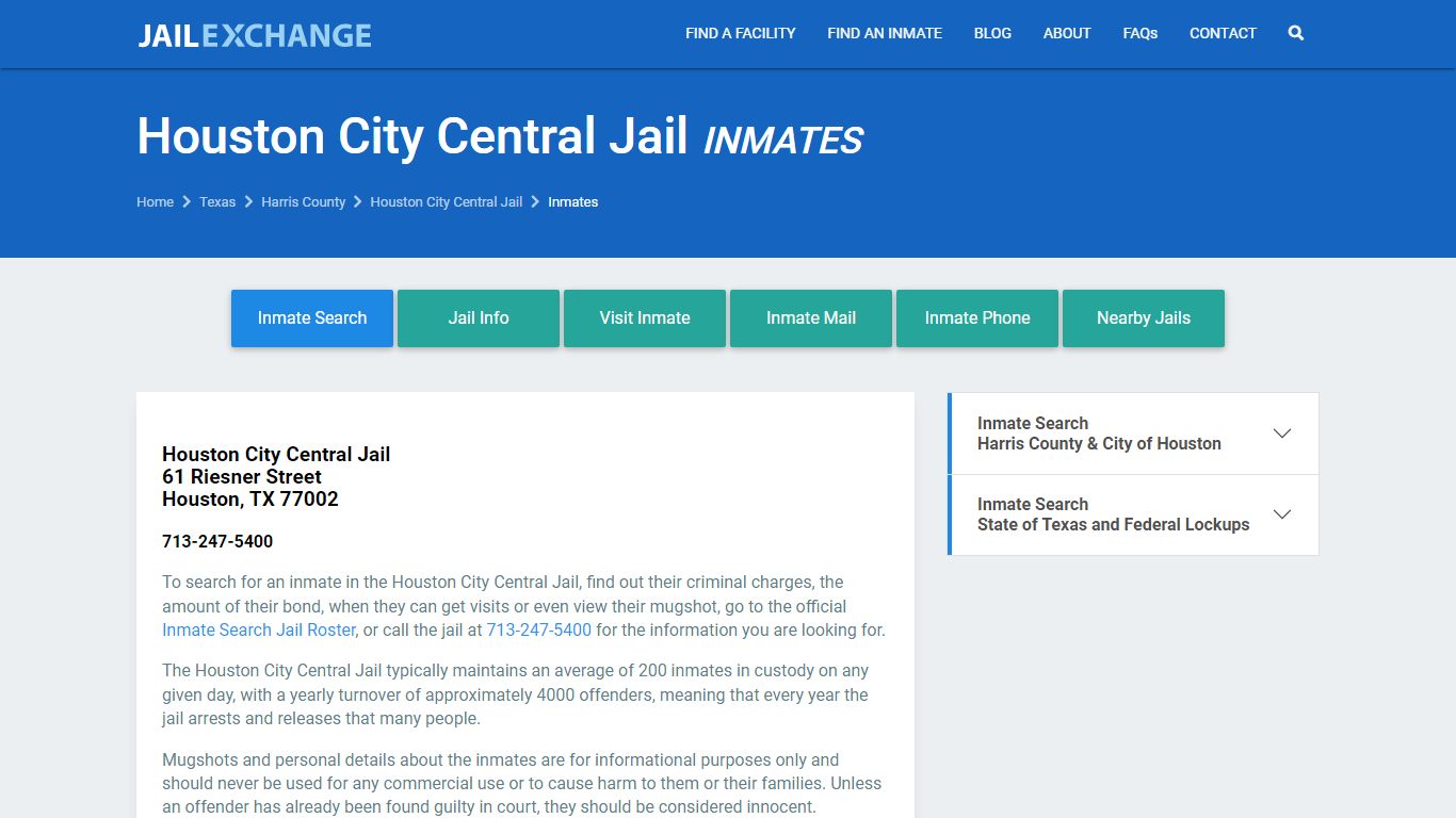 Harris County Inmate Search | Arrests & Mugshots | TX